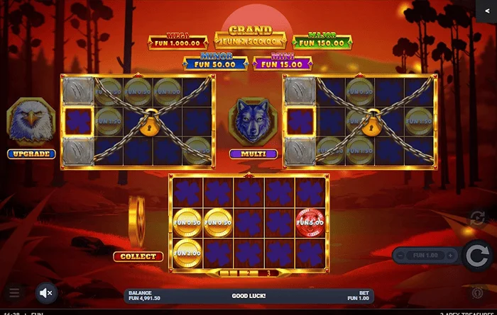 3 Apex Treasures – spuštění Hold & Win s vlčím herním plánem